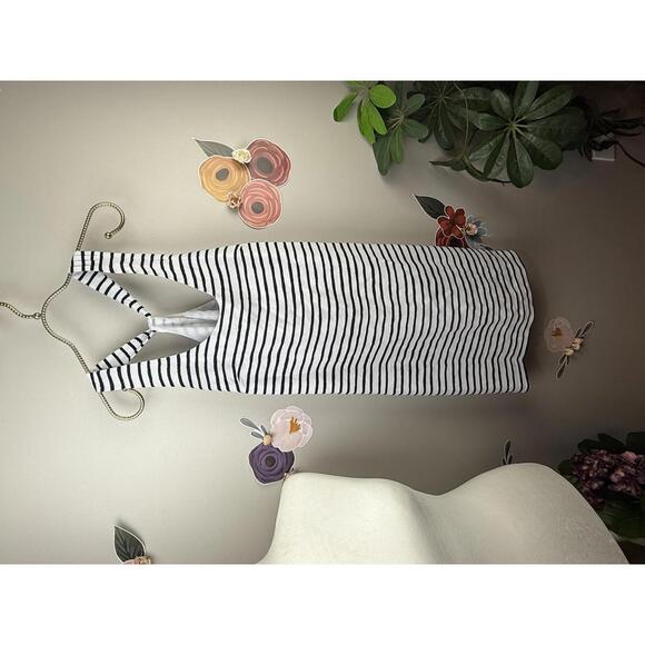 J. Crew Other - J.Crew Factory White and Black Striped Sleeveless Athletic Dress - Size - 4